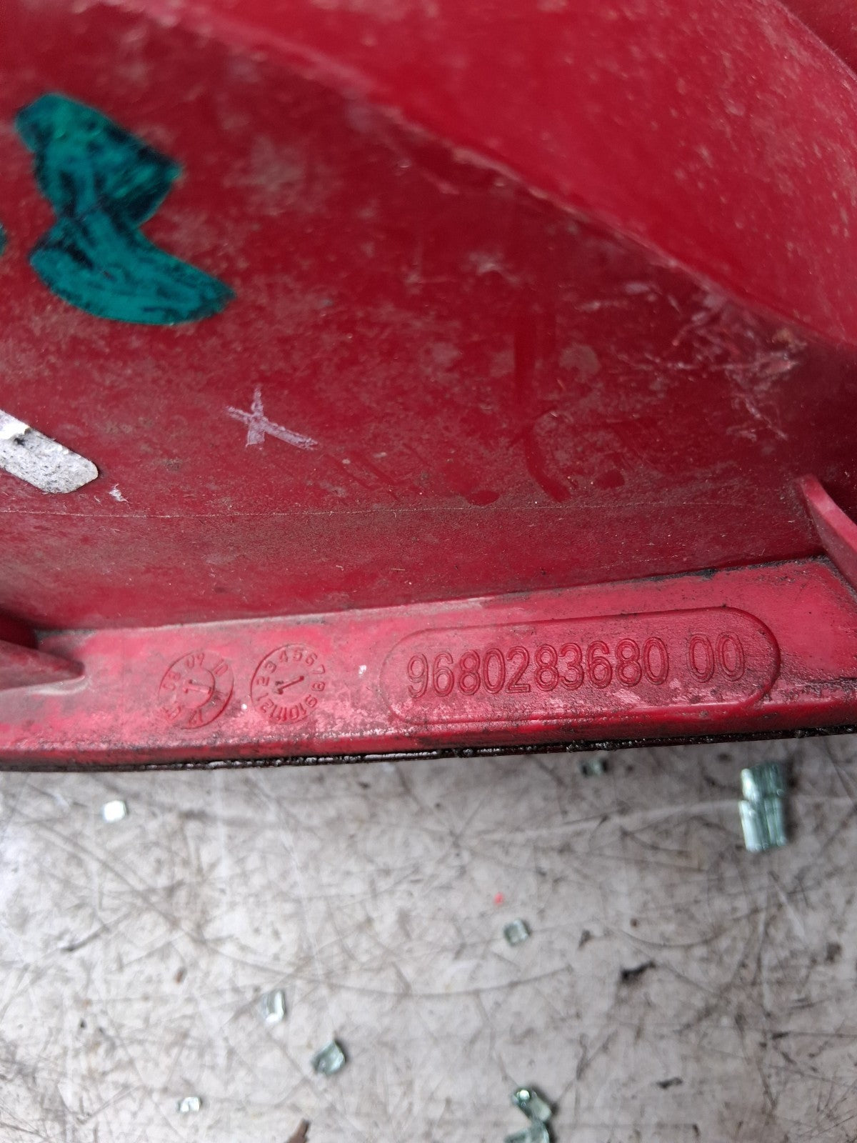 2008 CITROEN C2 NSR DRIVER SIDE REAR RIGHT TAIL LIGHT VP3CKX-13404