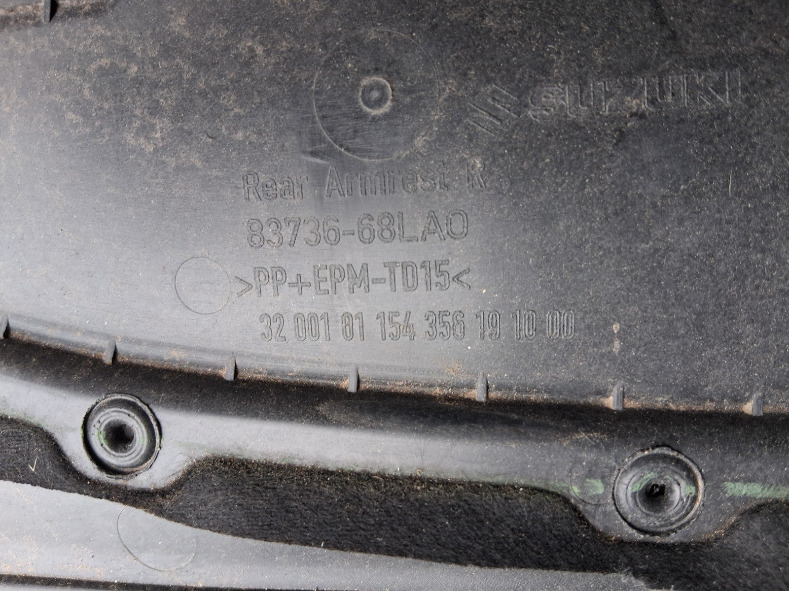 SUZUKI SWIFT MK3 2016 OSR DRIVER SIDE REAR RIGHT DOOR CARD PANEL