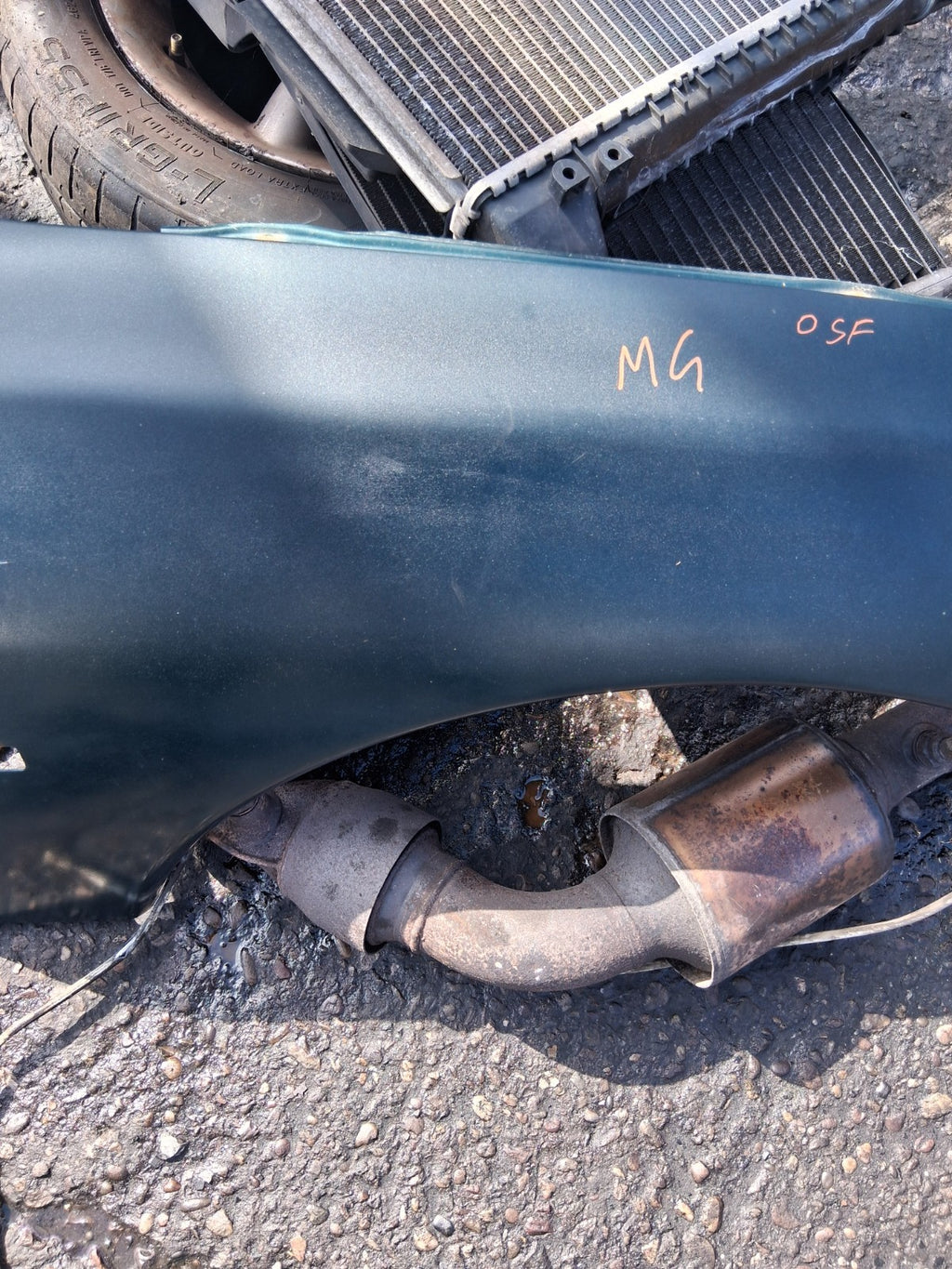 1996 MG F MGF CONVERTIBLE OSF DRIVER SIDE FRONT WING PANEL GREEN