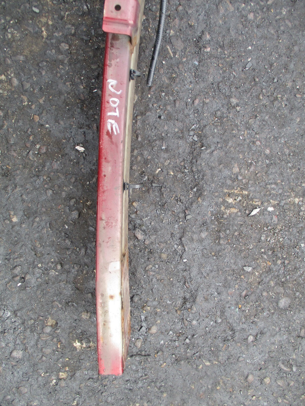 2015 NISSAN NOTE E12 FRONT BUMPER REINFORCING CRASH BAR RED