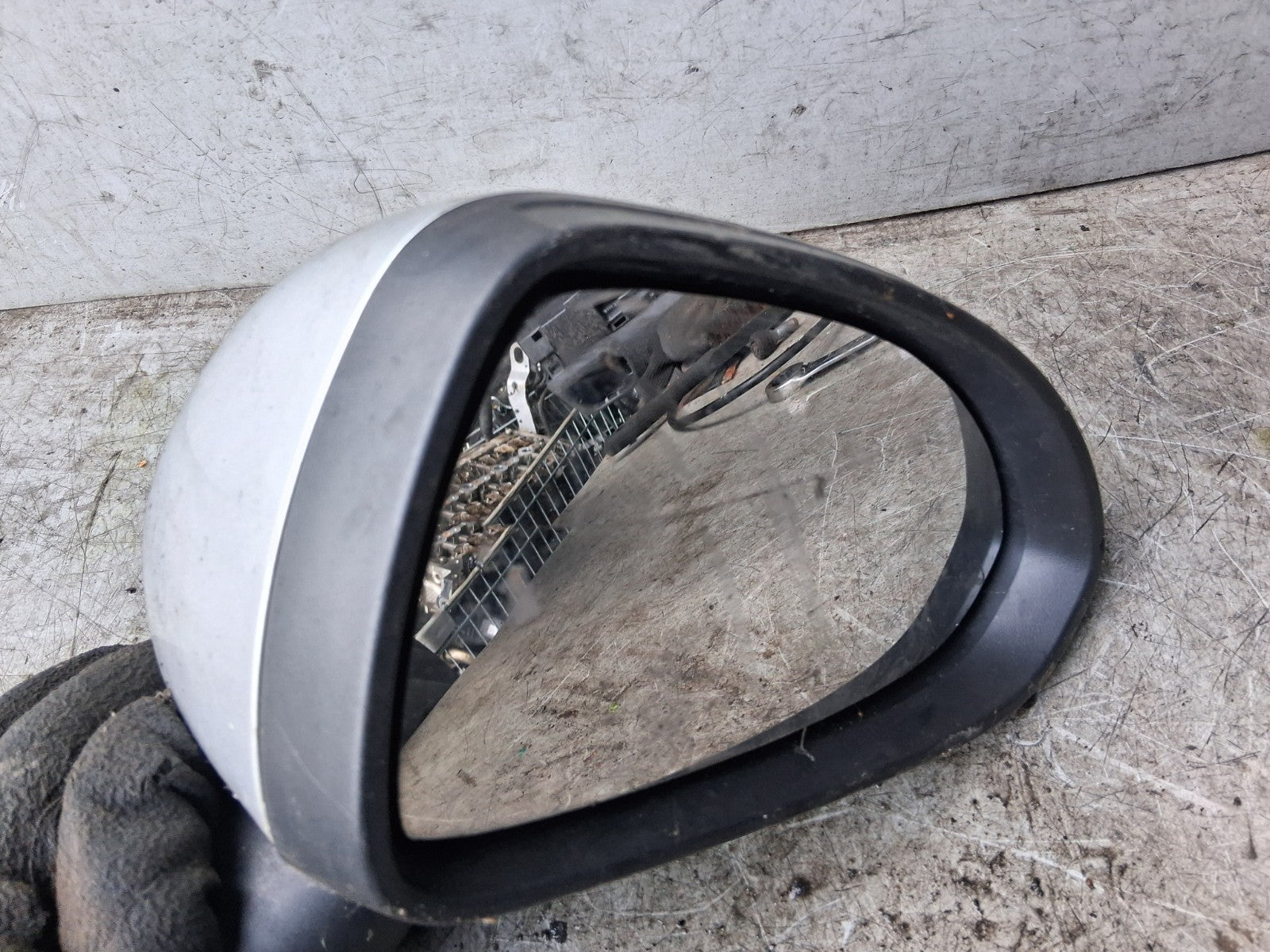 2008 VAUXHALL CORSA D OSF DRVER SIDE FRONT RIGHT WING MIRROR SILVER