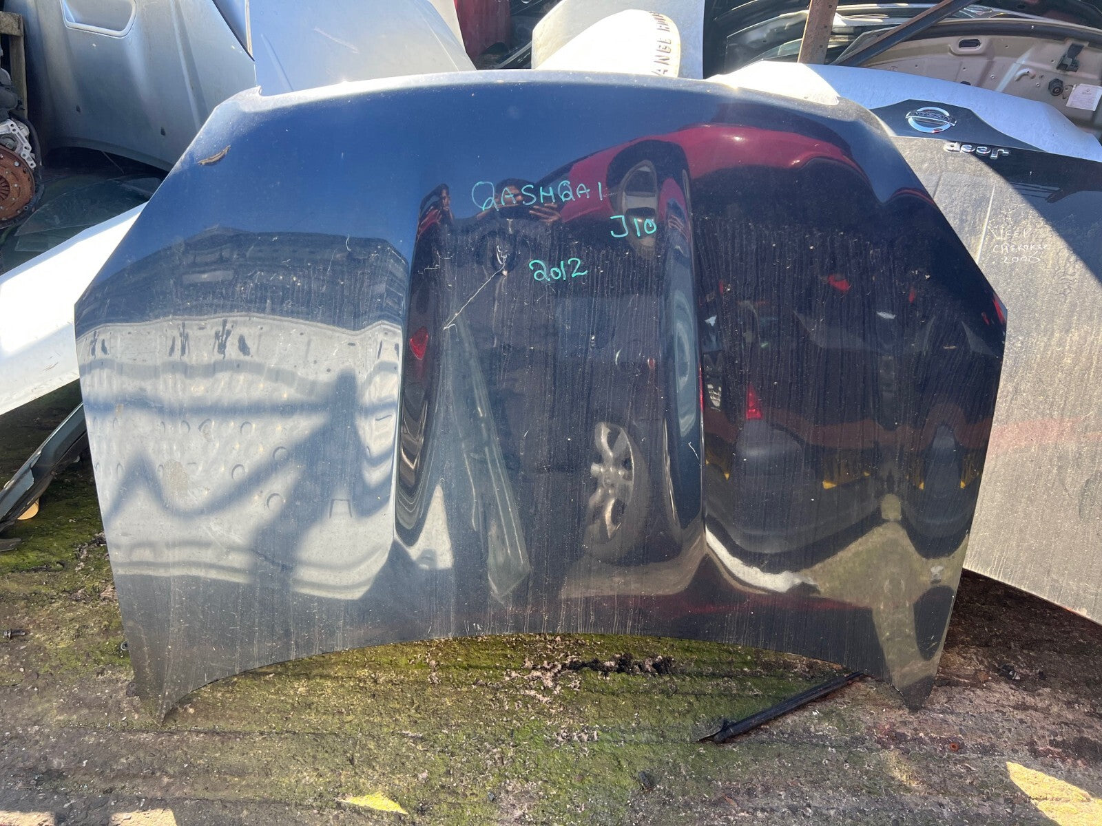 2012 NISSAN QASHQAI J10 PRE FACELIFT BONNET NIGHTSHADE PURPLE HAS DENT
