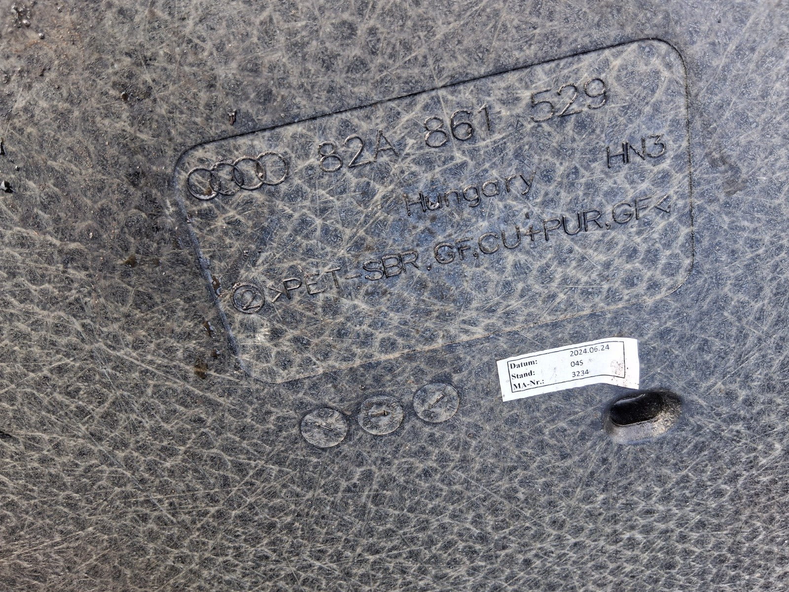 2024 AUDI A1 S LINE MK2 GB REAR BOOT FLOOR LINER CARPET MAT 81A861529