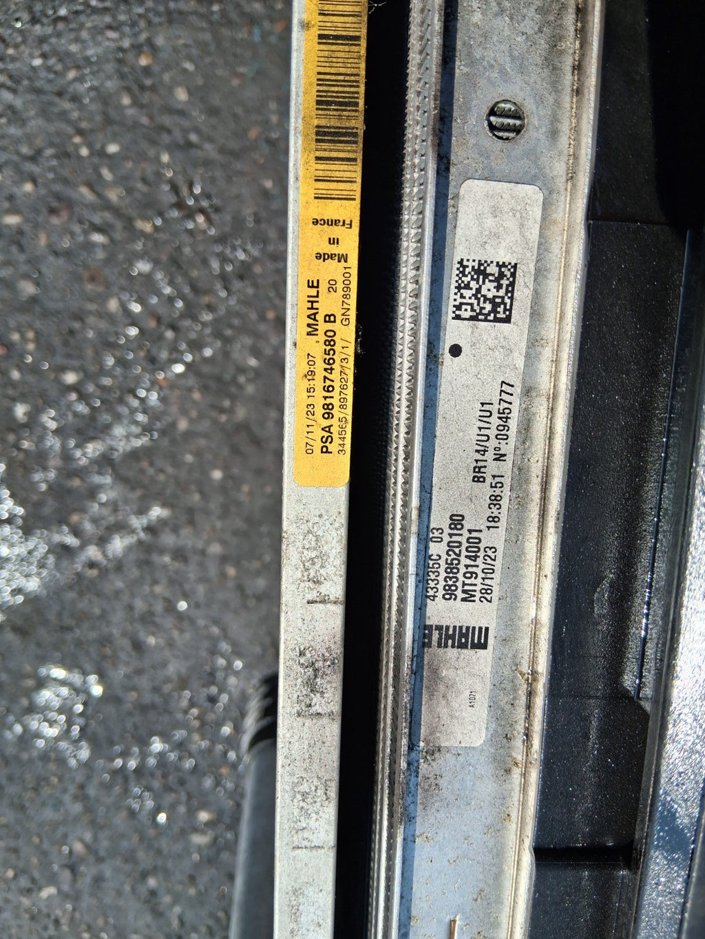 2024 DS AUTOMOBILES  DS 7 1.5 DIESEL AUTO COMPLETE RADIATOR RAD PACK 9838520180