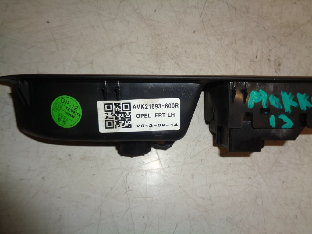 VAUXHALL MOKKA 2013 MK1 PASSENGER SIDE FRONT DOOR WINDOW SWITCH AV21K693600R