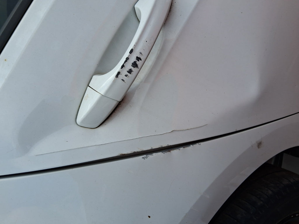 2016 VOLKSWAGEN GOLF MK7 OSR DRIVER SIDE REAR RIGHT BARE DOOR PURE WHITE LC9A