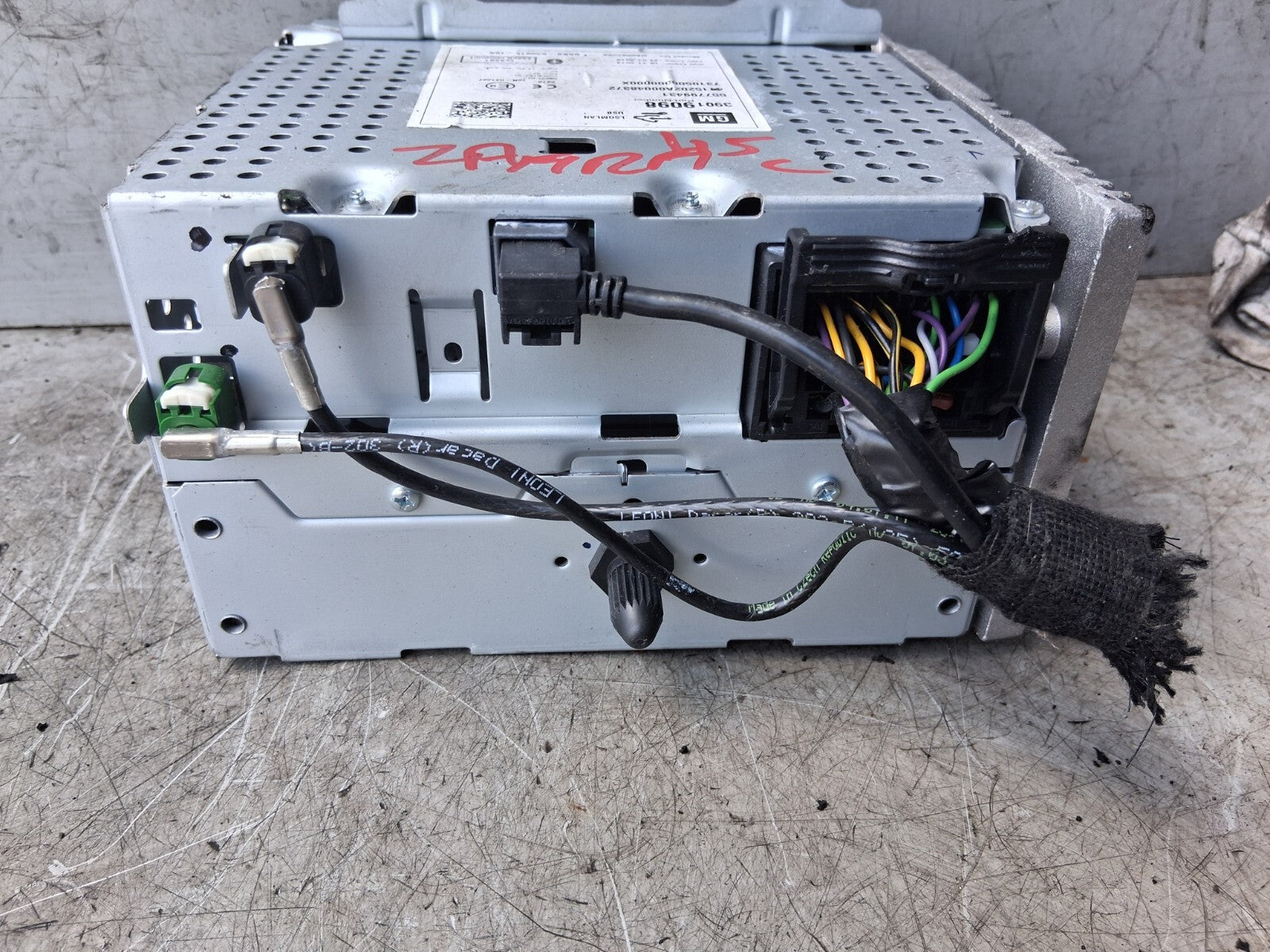 VAUXHALL ZAFIRA C 2016 RADIO CD PLAYER MULTIMEDIA HEAD UNIT 557799431 39019098
