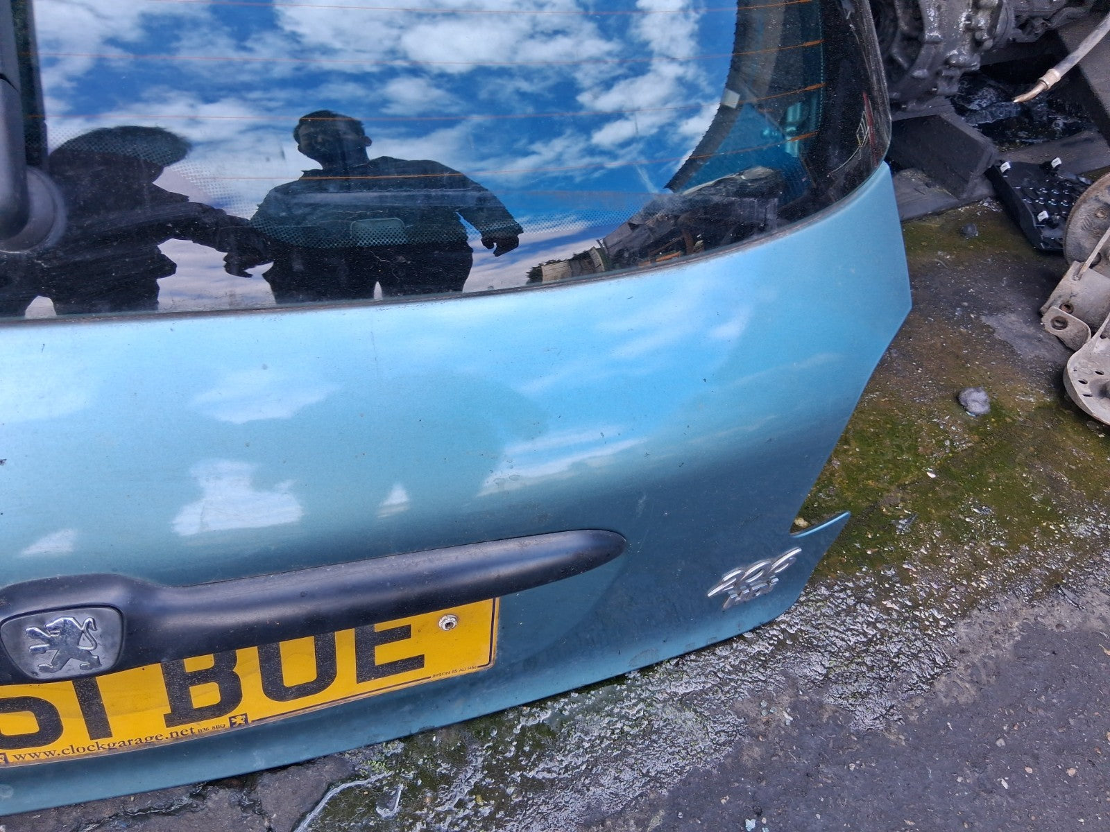 2001 PEUGEOT 206 COMPLETE REAR TAILGATE BOOTLID GREEN