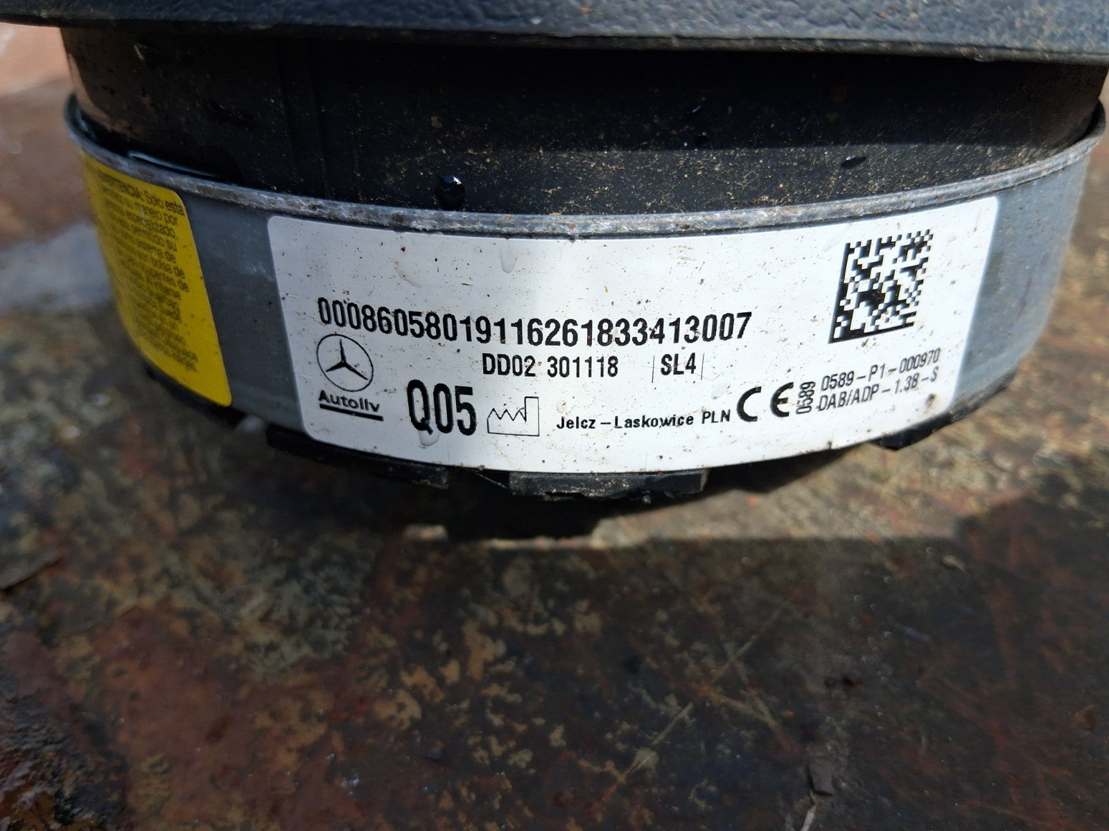 2019 MERCEDES BENZ SPRINTER W907 STEERING WHEEL SRS AIRBAG 0008605801