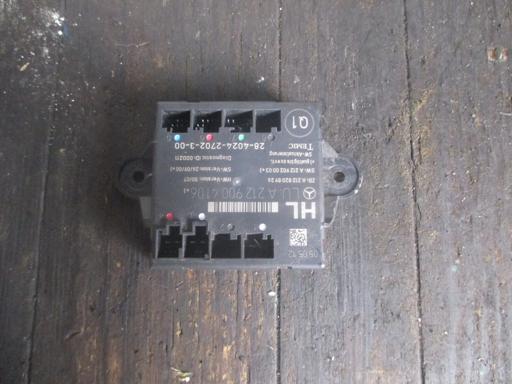 MERCEDES-BENZ E CLASS 2014 NSR PASSENGER SID REAR DOOR CONTROL MODULE 2129004106