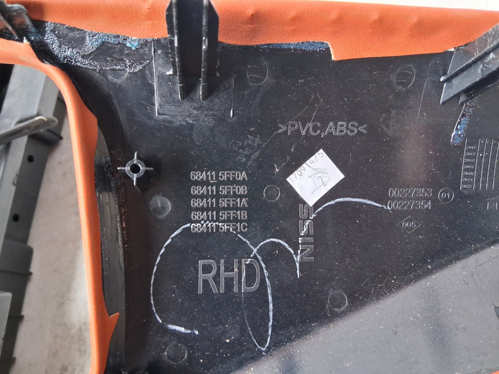 2017 NISSAN MICRA K14 DASHBOARD TRIM 684115FF0A