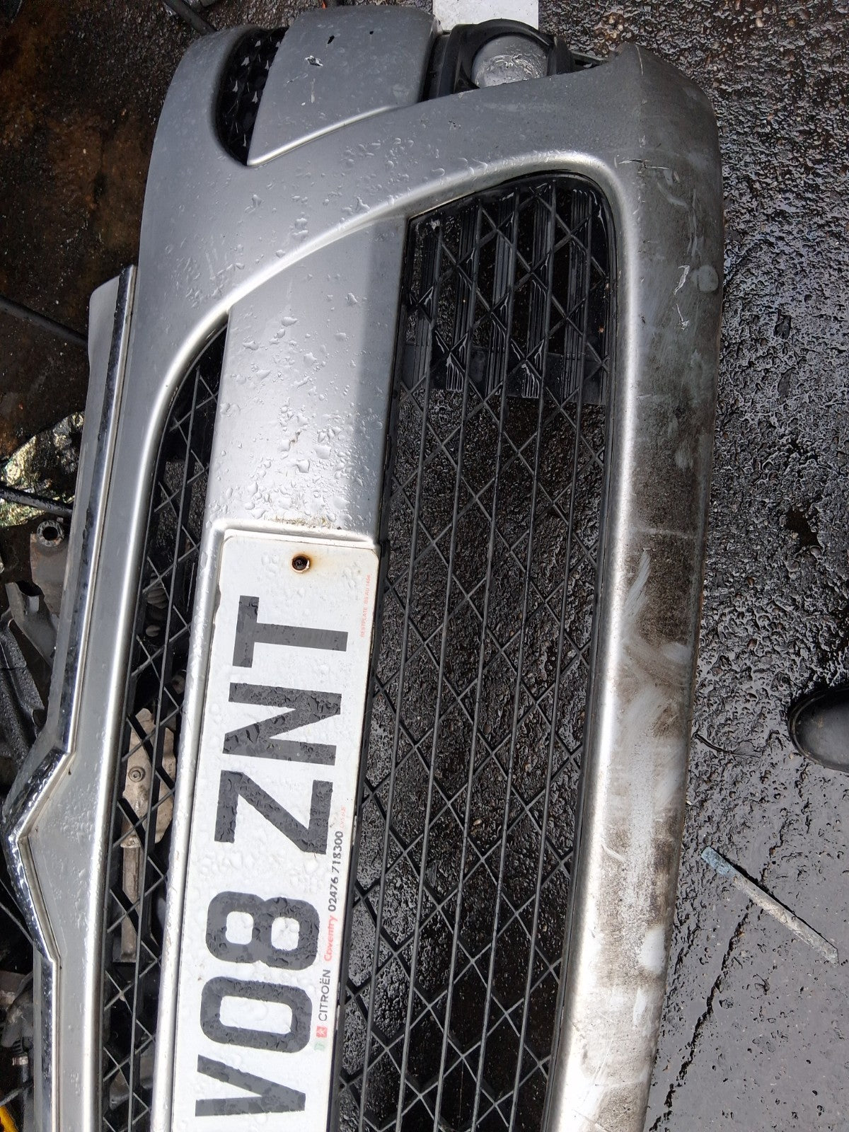 2008 CITROEN C4 PICASSO COMPLETE FRONT BUMPER SILVER