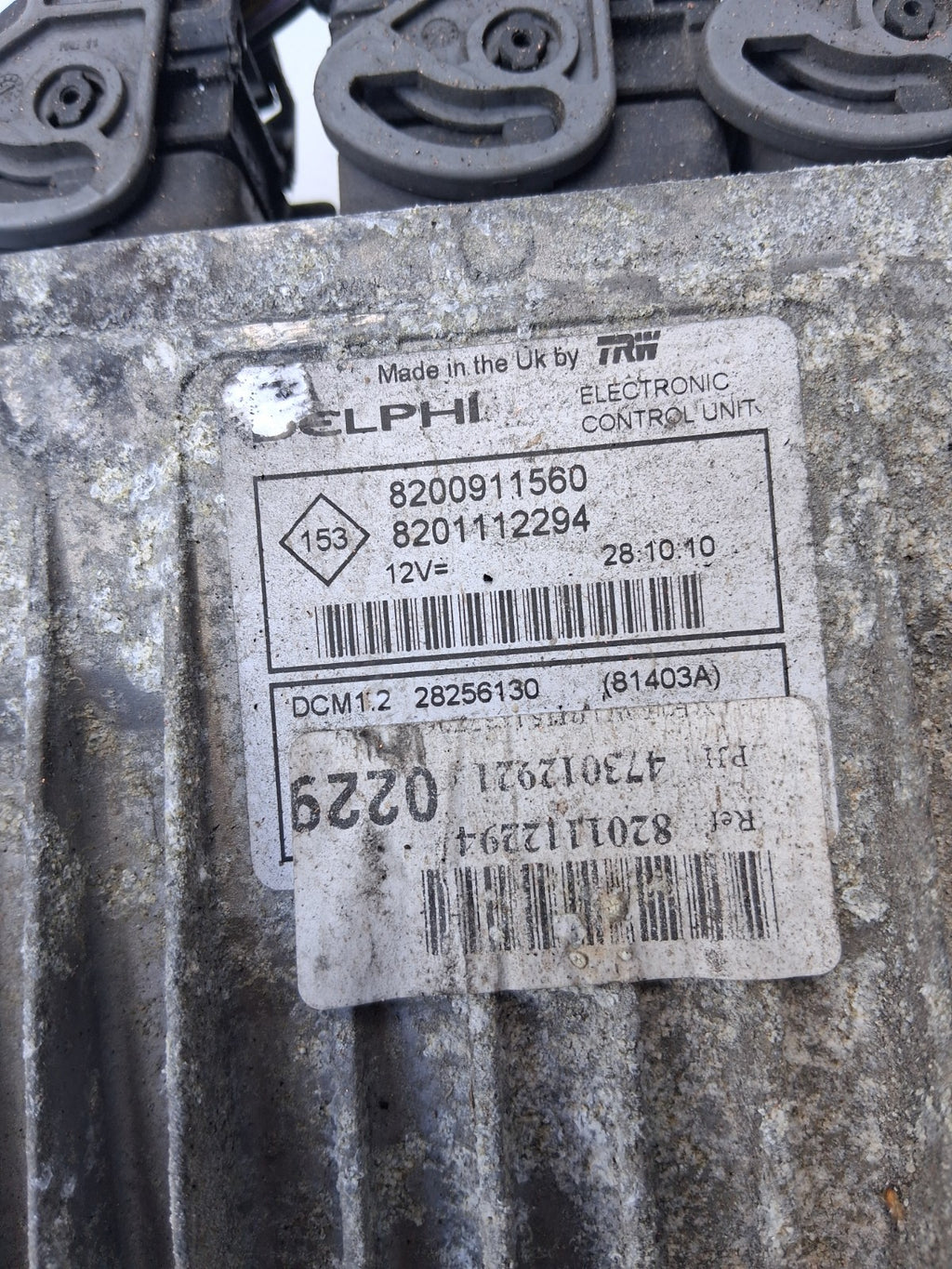 RENAULT KANGOO MK2 2016 ECU ENGINE CONTROL UNIT 8200911560