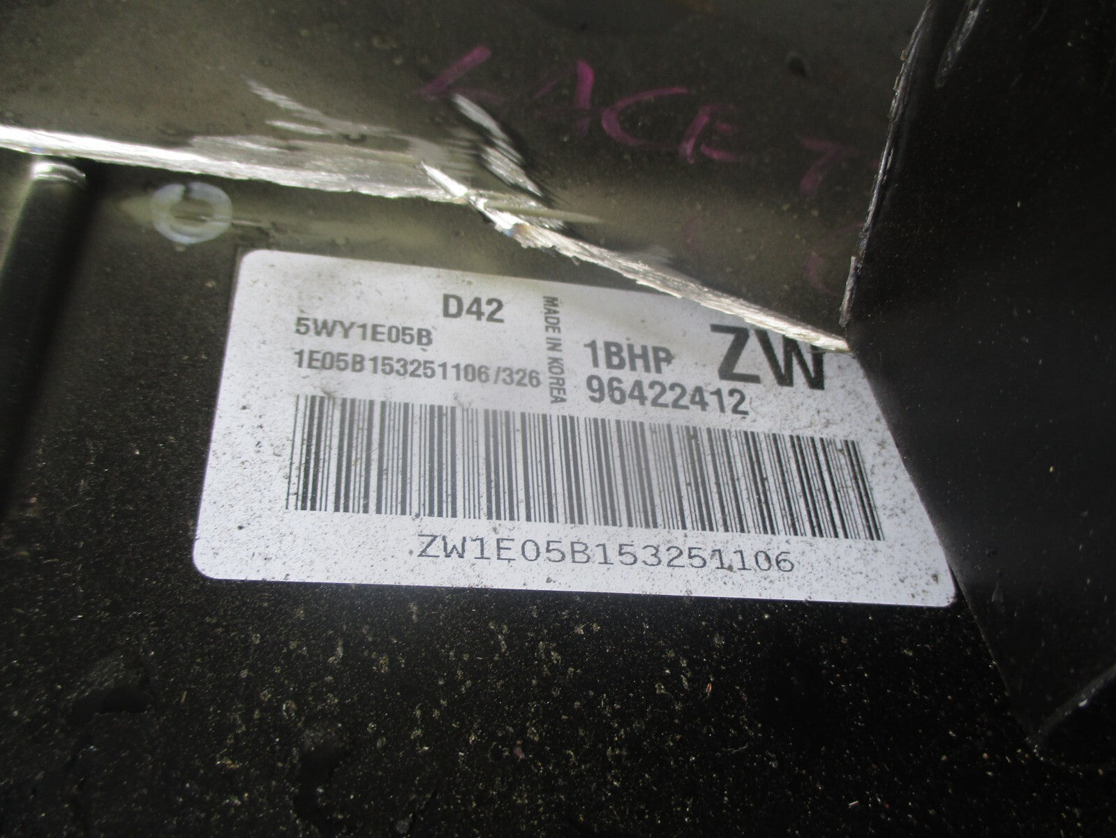 CHEVROLET LACETTTI 2006 1.6 PETROL AUTO ECU ENGINE CONTROL UNIT 96422412