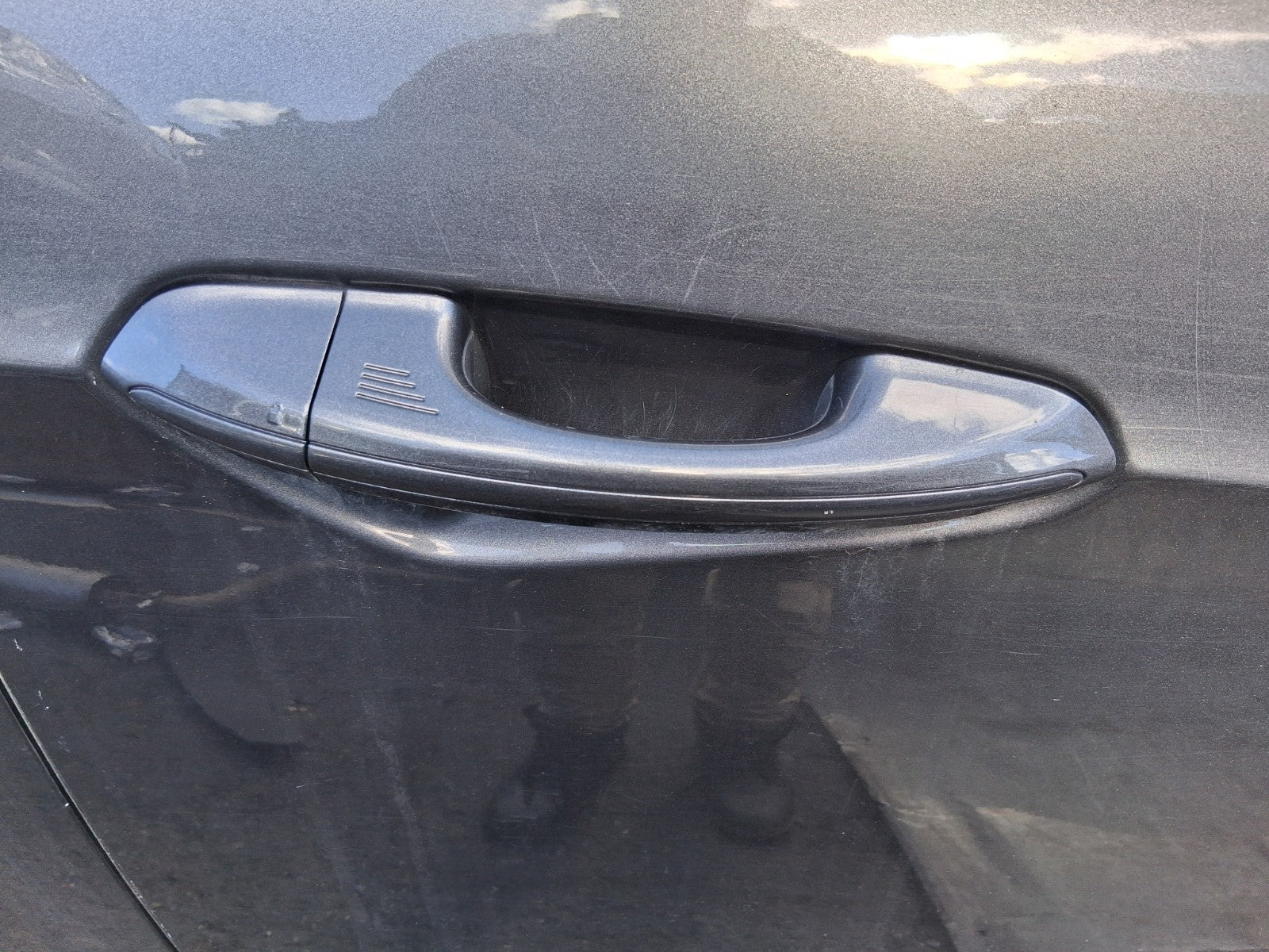 2017 FORD S MAX MK2 OSF DRIVER SIDE FRONT RIGHT EXTERIOR DOOR HANDLE GREY