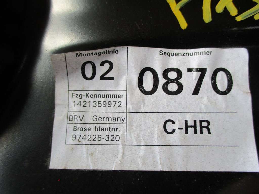 VW VOLKSWAGEN PASSAT B7 2014 OSR DRIVER SIDE REAR WINDOW REGULATOR 3AA959794