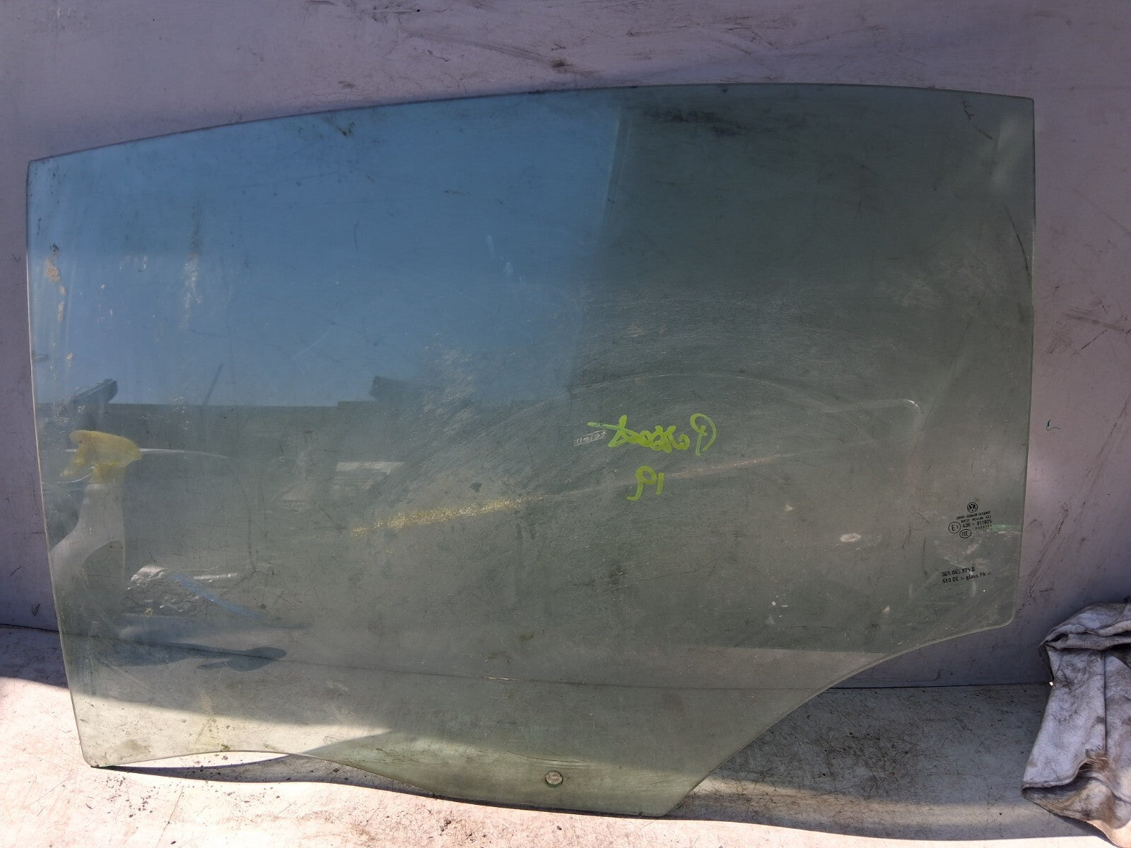 VOLKSWAGEN PASSAT B8 2019 NSR PASSENGER SIDE REAR LEFT WINDOW GLASS 3G5845025