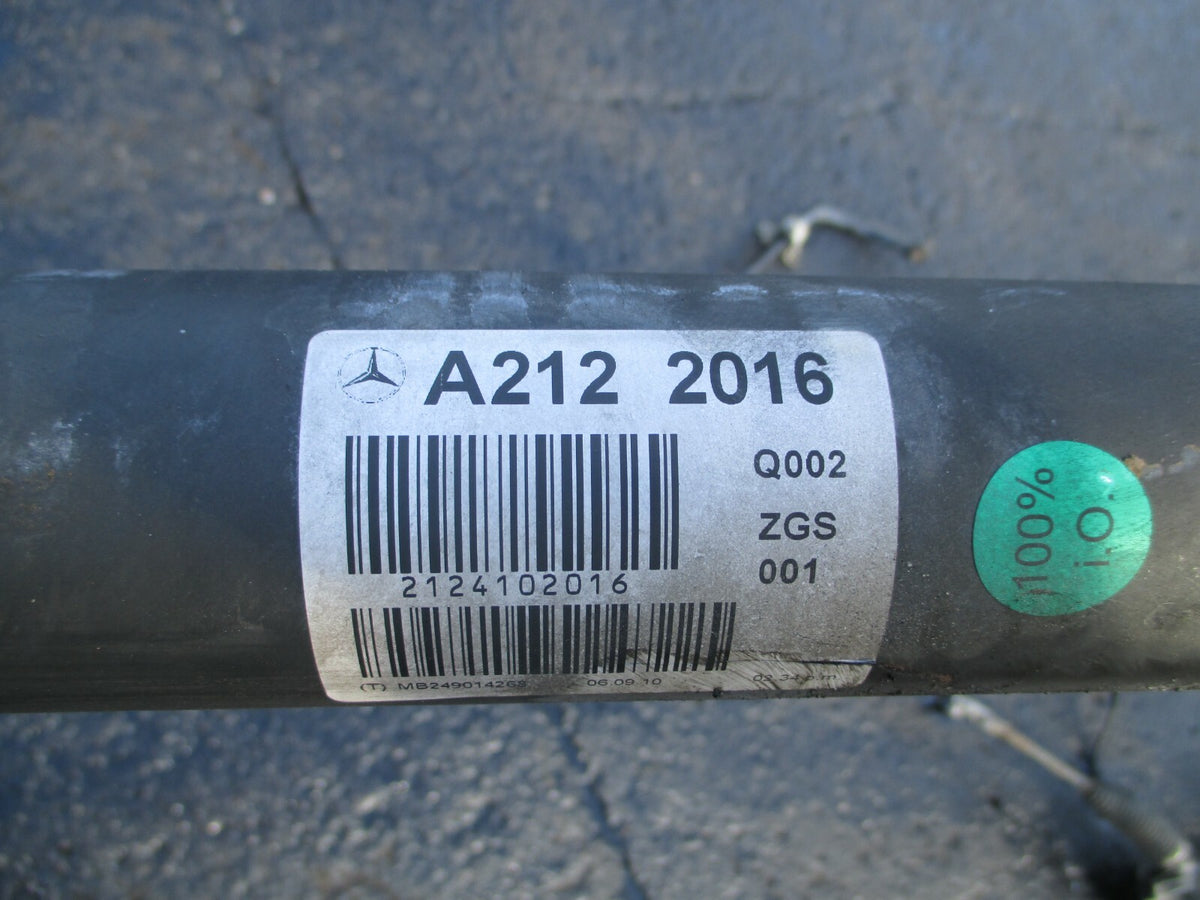 MERCEDES E CLASS W212 2010 DIESEL 2 PART DRIVE PROPELLER PROP SHAFT A2122016