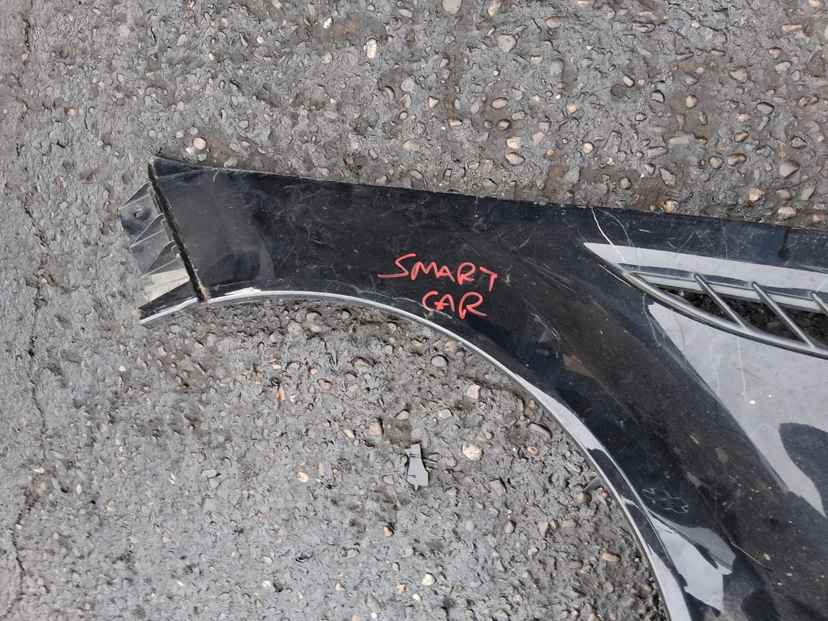 2008 SMART FORTWO REAR BUMPER LEFT PASSENGER SIDE SECTION BLACK