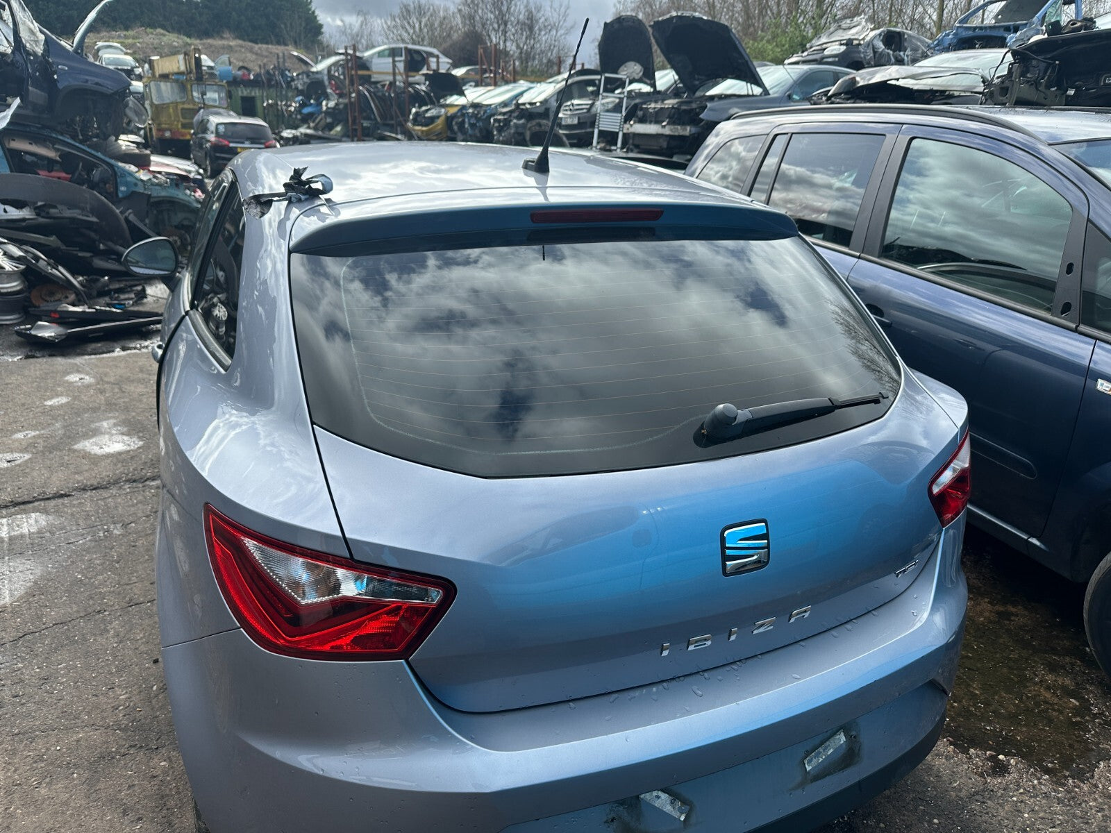 2016 SEAT IBIZA MK4 3 DOOR REAR BOOTLID HATCHBACK BOOTLID LY7H AKOYA SILVER