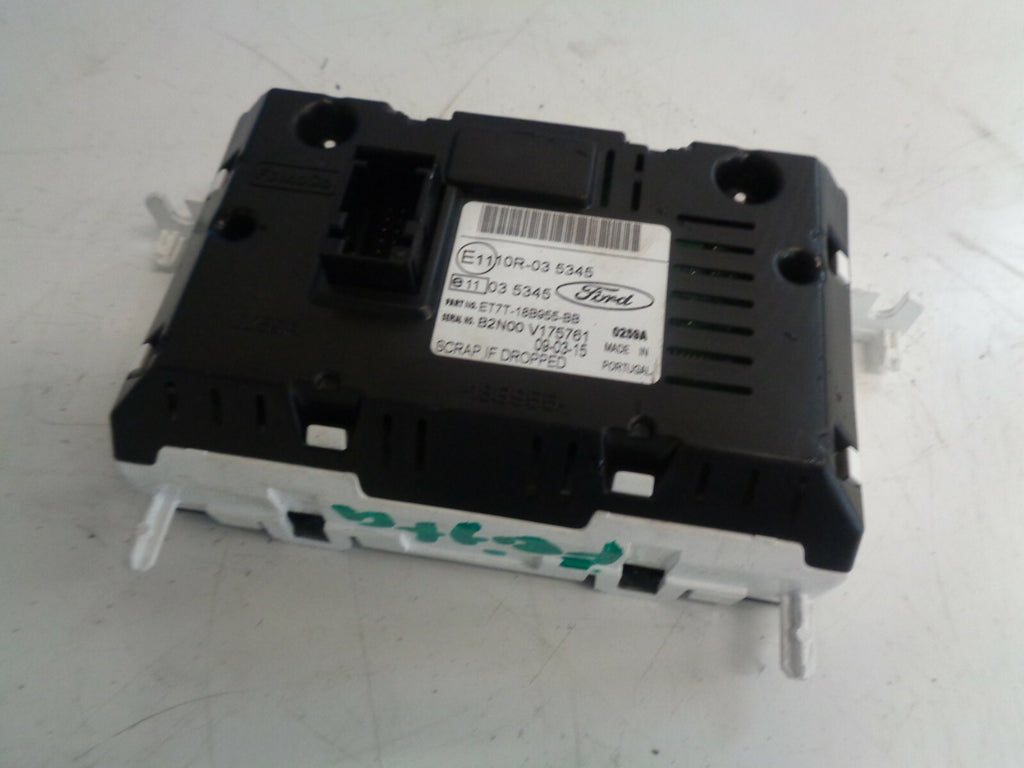 FORD FIESTA MK7 2015 MULTI FUNCTION SCREEN ASSEMBLY ET7T18B955BB