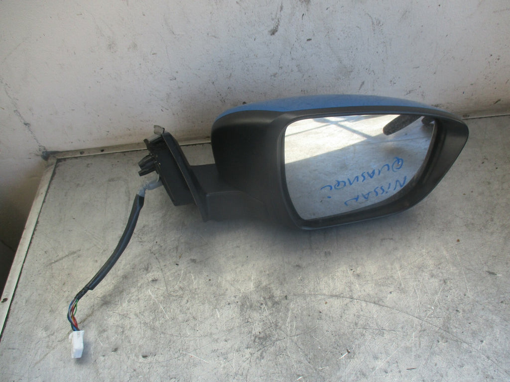 NISSAN QASHQAI J11 (MK1) OS DRIVER SIDE ELECTRIC WING MIRROR BLUE FAAJ11