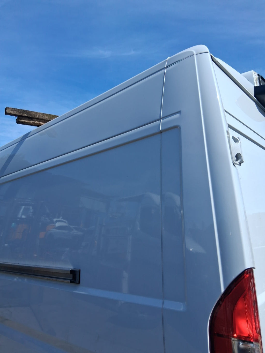 2024 PEUGEOT BOXER MK3 NSR PASSENGER SIDE REAR QUARTER PANEL CUT WHITE