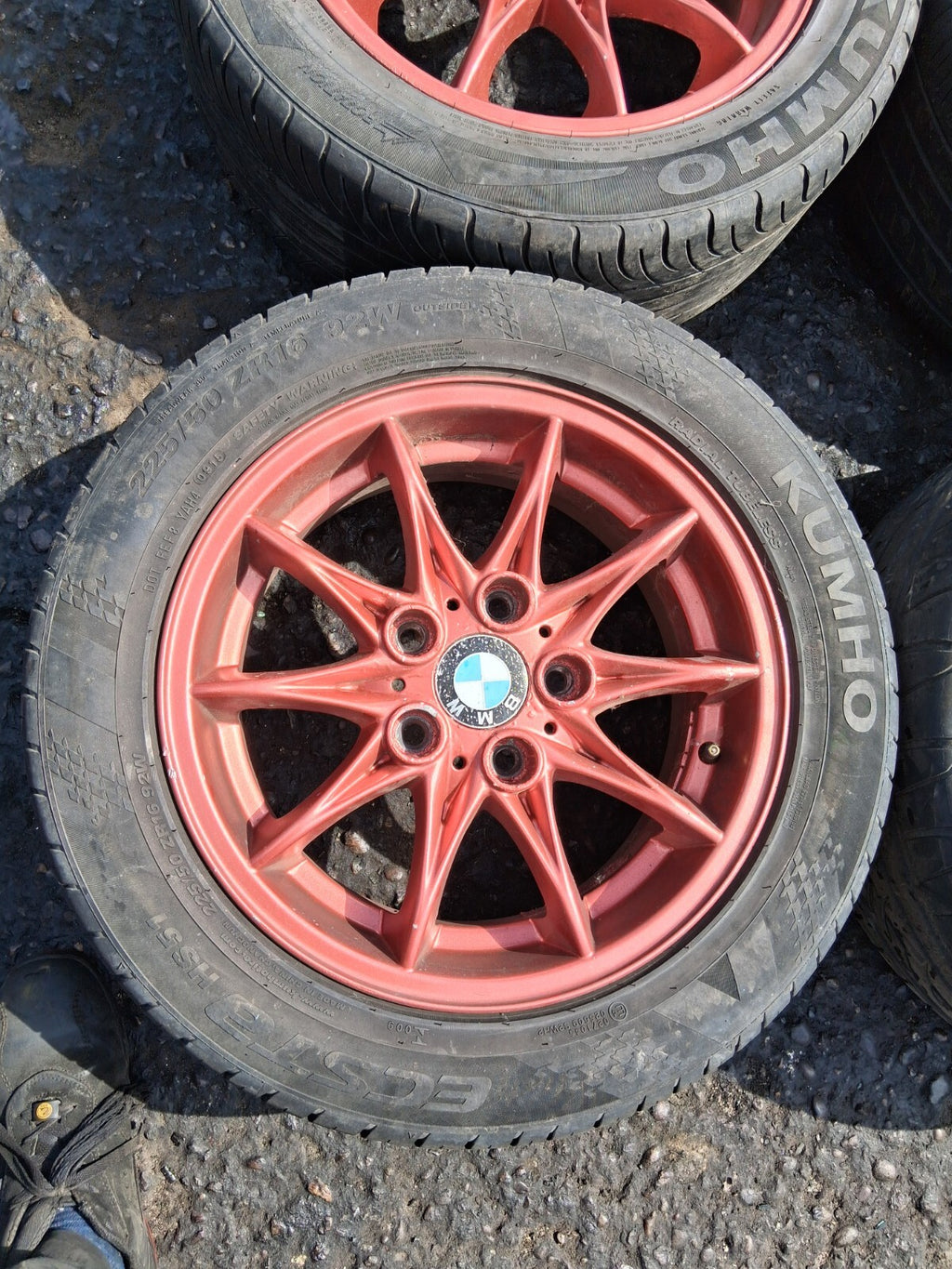 2003 BMW Z4 E85 16 INCH ALLOY WHEEL SET WITH TYRE 225/50R16