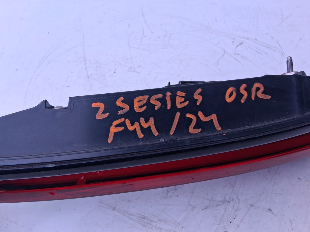 2024 BMW 2 SERIES F44 COUPE M SPORT OSR DRIVER SIDE REAR RIGHT INNER TAIL LIGHT