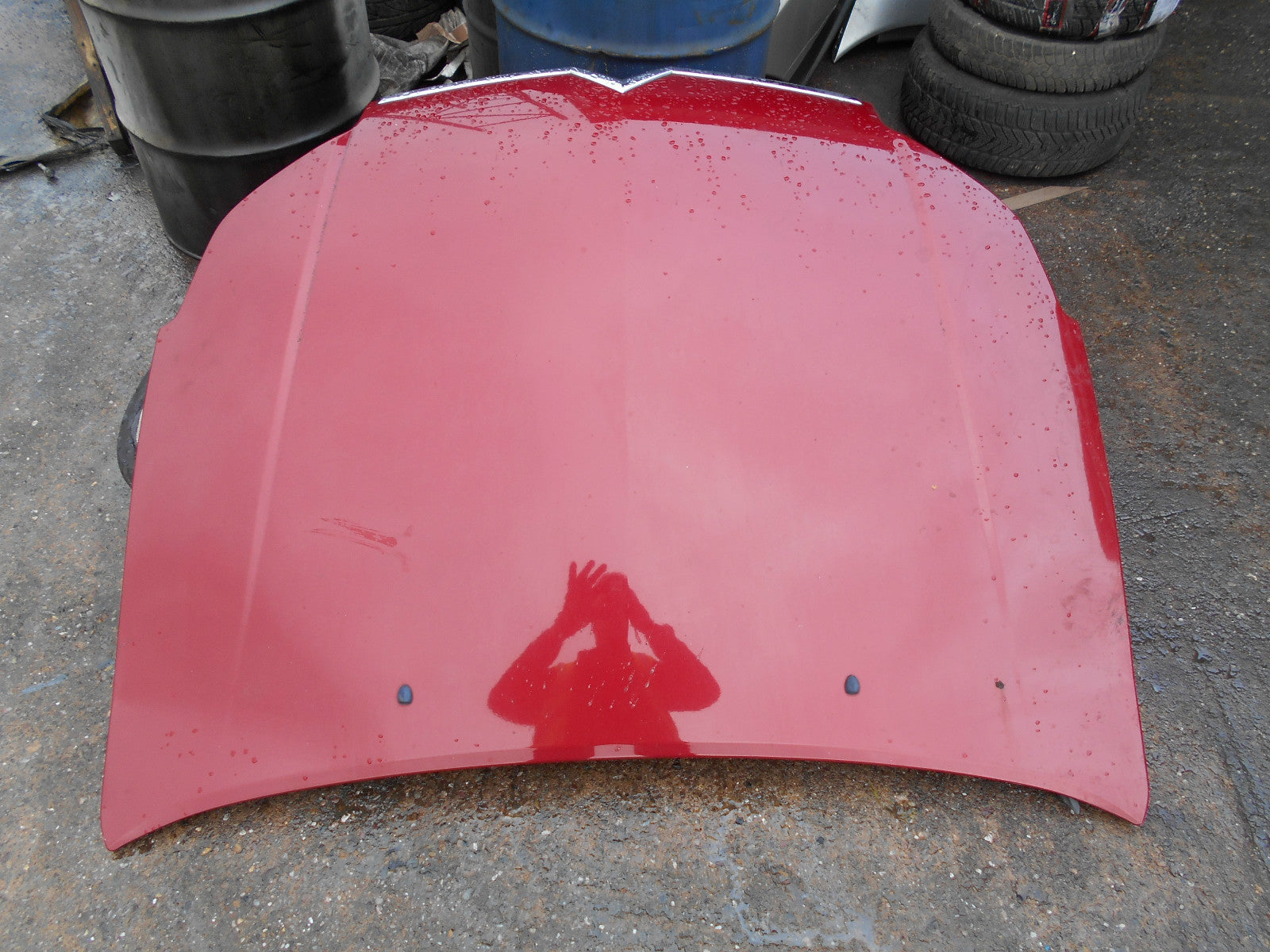 CITROEN C5 2005 BONNET KKQD ROUGE PROFOND MICA RED