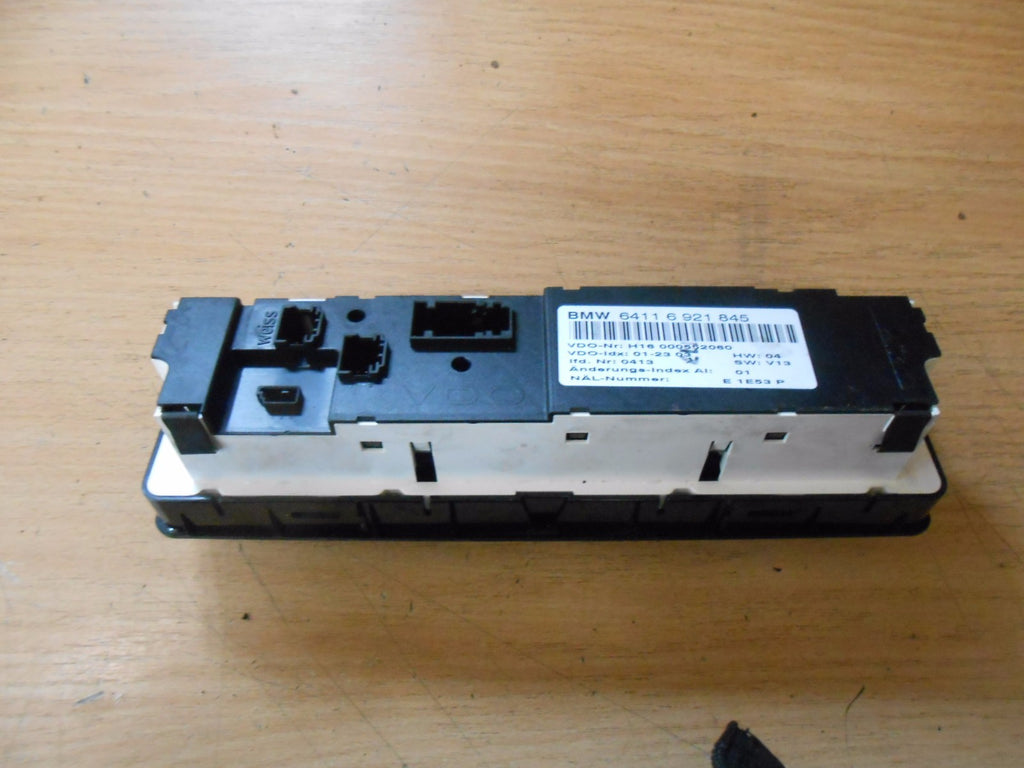 BMW 3 SERIES E46 2004 MANUAL HEATER CONTROL PANEL BLACK 6921845