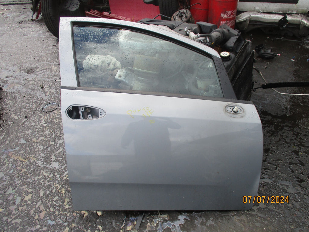 2010 FIAT GRANDE PUNTO EVO 5 DOOR HATCHBACK OSF DRIVER FRONT BARE DOOR GREY