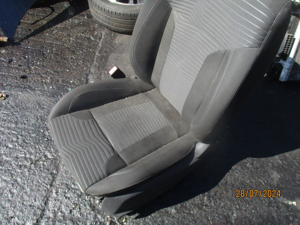 FORD FIESTA MK7 2017 NSF PASSENGER SIDE FRONT COMPLETE SEAT FABRIC