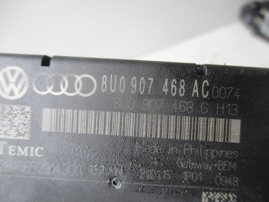 AUDI A1 8X 2015 GATEWAY CONTROL MODULE 8U0907468