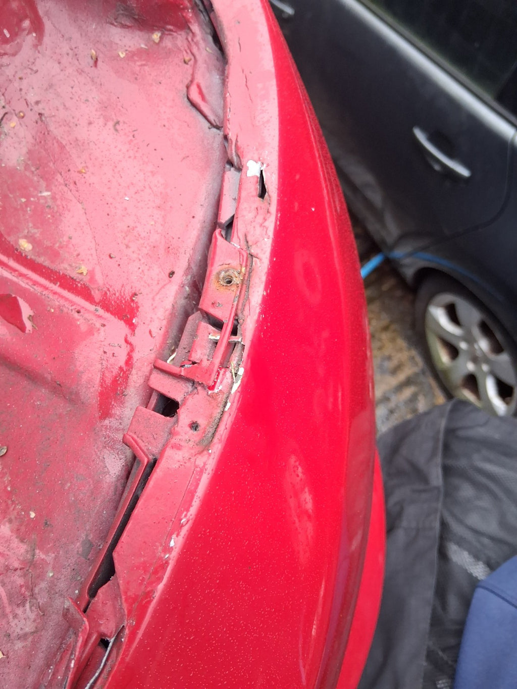 2014 VW VOLKSWAGEN SCIROCCO MK3 COMPLETE REAR BUMPER WITH PDC SALSA RED LA3H