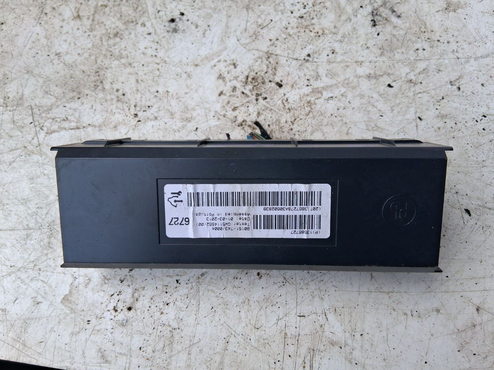 2013 VAUXHALL ASTRA J ECU HEATER CONTROL MODULE 13586727