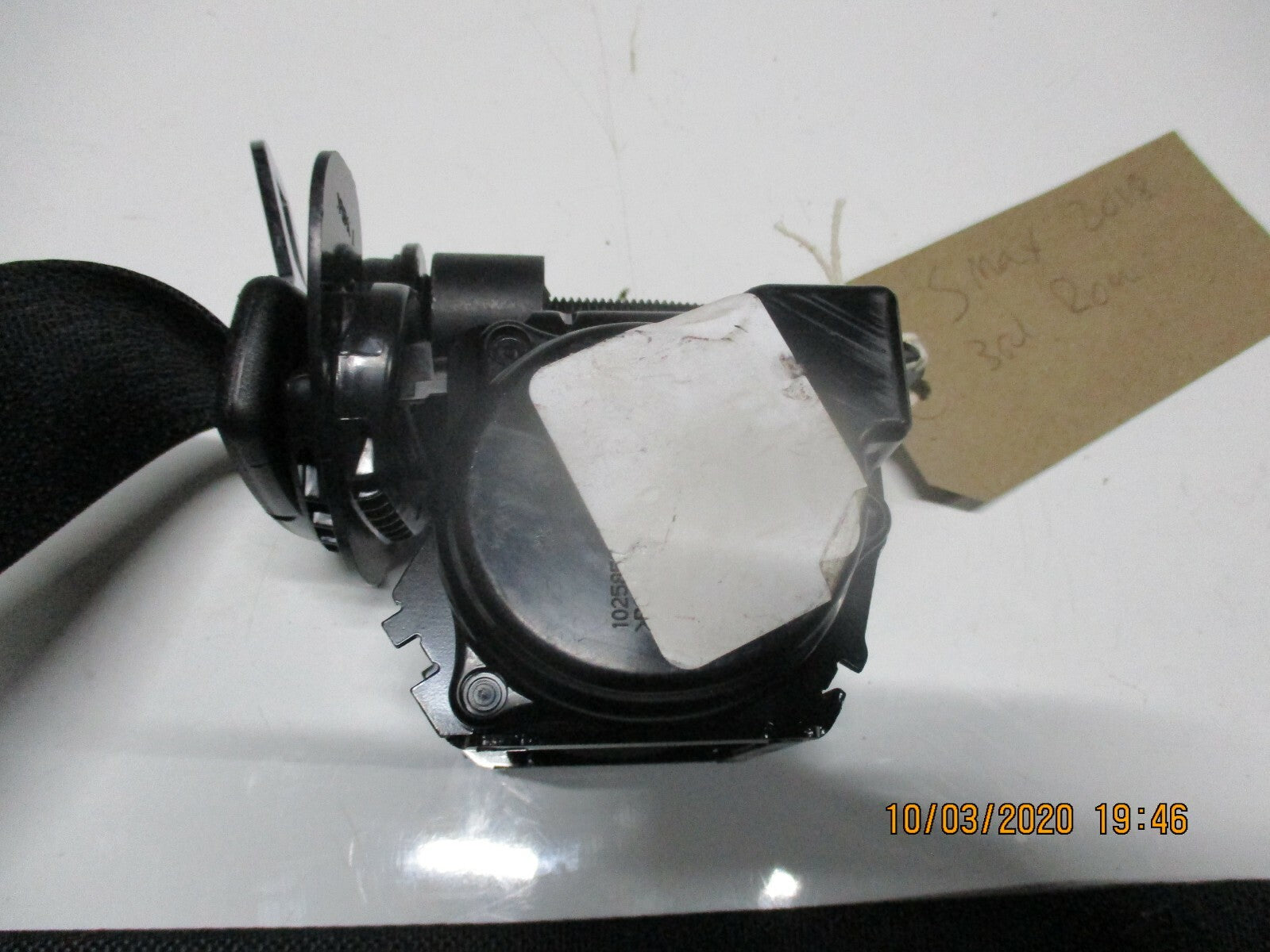FORD S MAX MK2 2018 PASSENGER SIDE REAR 3RD ROW SEAT BELT EM2B-R611B51-BA3JA6