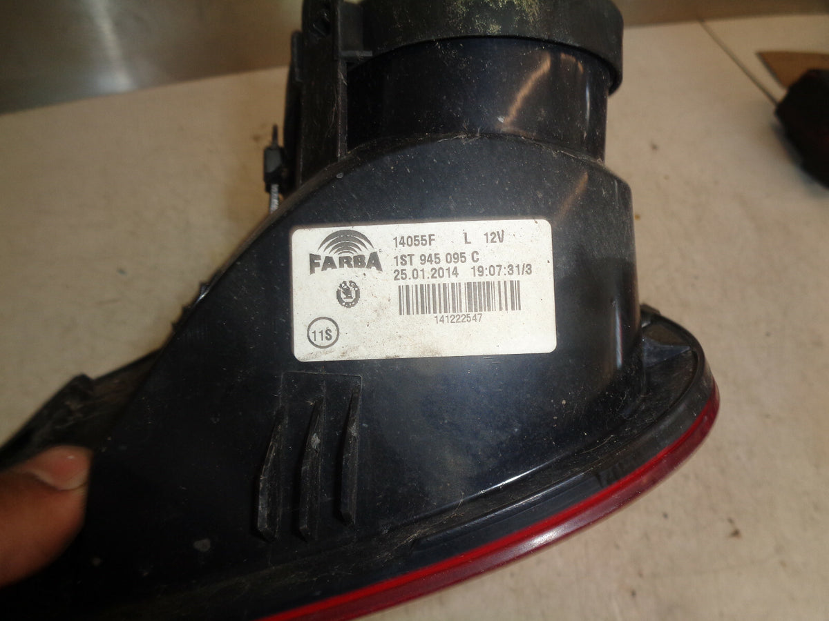 SKODA CITIGO 2017 NSR PASSENGER SIDE REAR TAIL LIGHT 1ST945095C