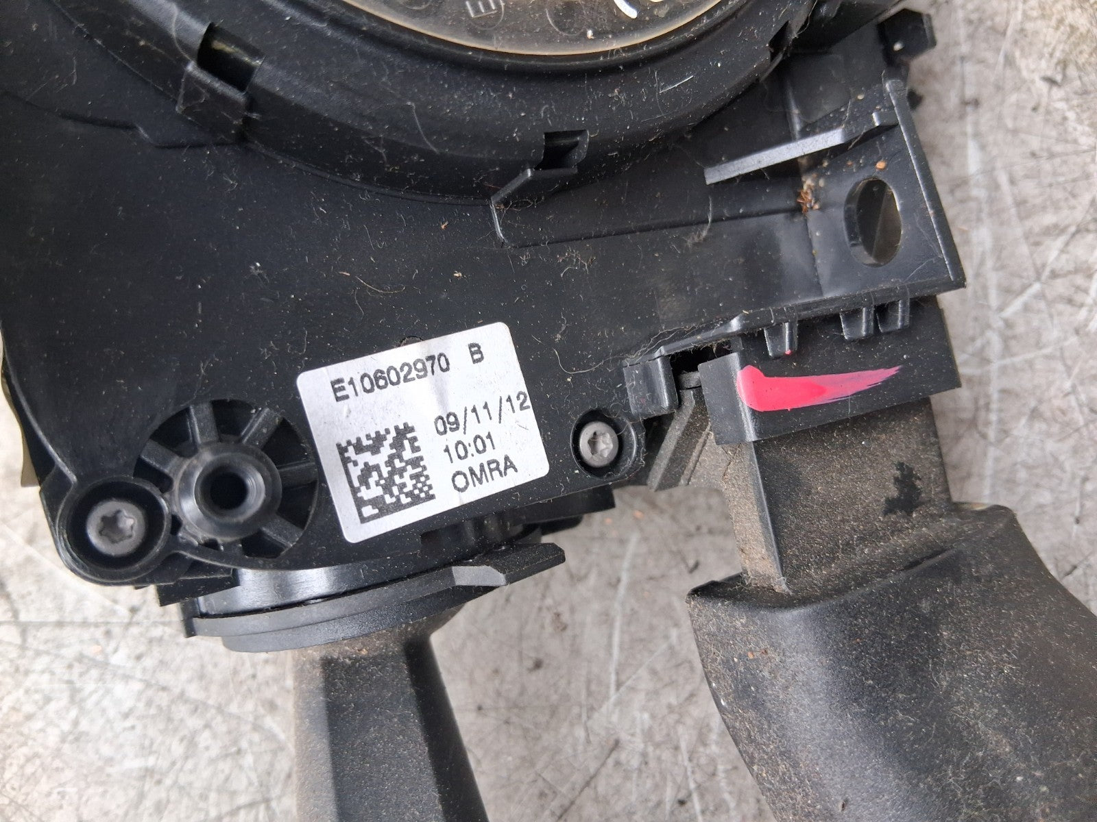 2012 PEUGEOT 208 INDICATOR WIPER COMBINATION SWITCH STALK SQUIB RING 98030390ZD