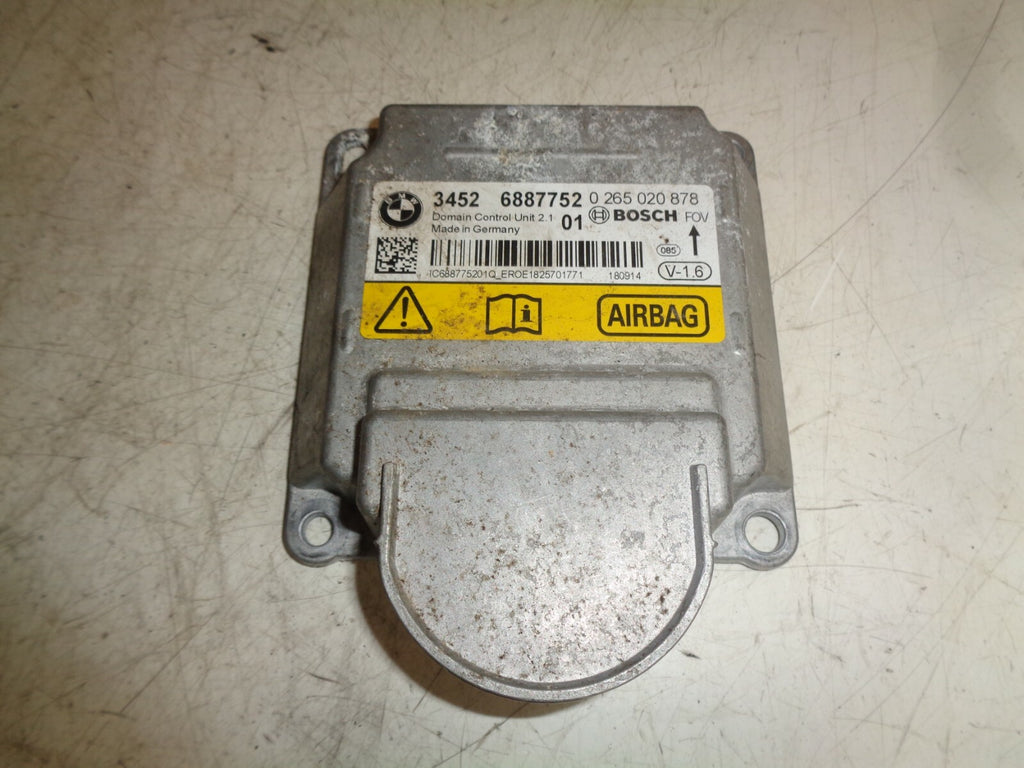 BMW 1 SERIES F20 2019 SRS SAFETY BAG MODULE ECU CONTROL MODULE UNIT 6887752