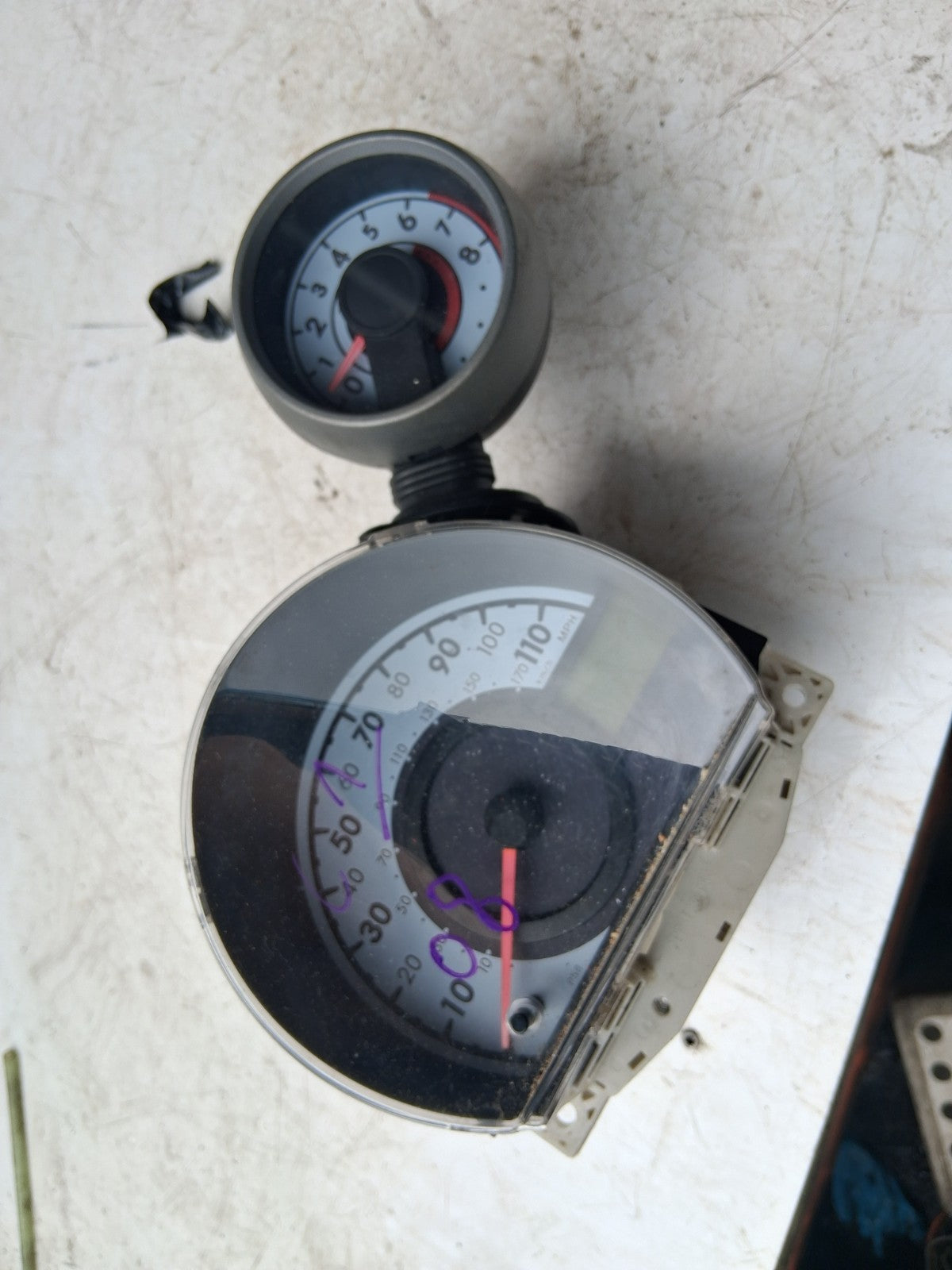 2008 CITROEN C1 MK1 1.0 PETROL SPEEDOMETER INSTRUMENT CLUSTER 838000H072