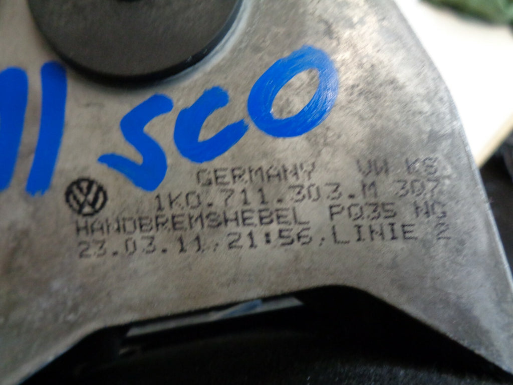 VW VOLKSWAGEN SCIROCCO 2011 MANUAL HANDBRAKE LEVER HANDLE MECHANISM 1K0711303M