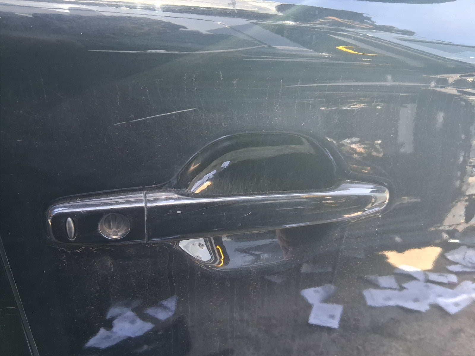 2018 MITSUBISHI OUTLANDER MK3 OSF DRIVER FRONT DOOR HANDLE AMETHYST BLACK X42