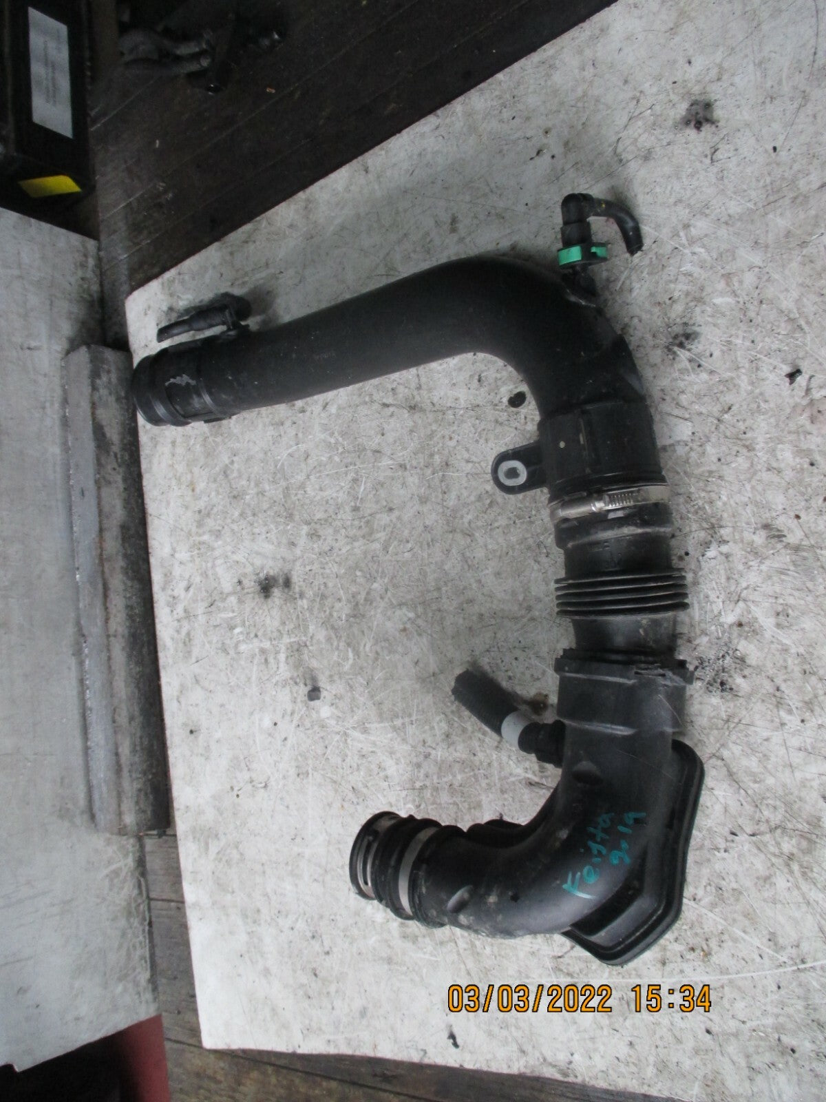 FORD FIESTA 2019 MK8 1.0 PETROL INTERCOOLER AIR PIPE HOSE CV61-6C784-AC