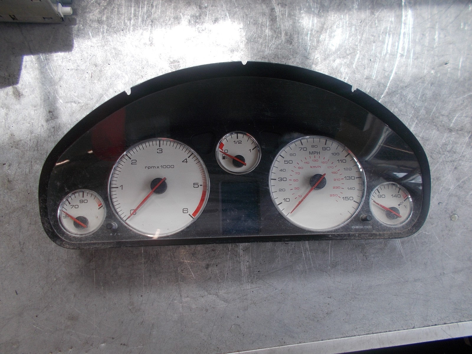 PEUGEOT 407 SPEEDOMETER CLOCKS INSTRUMENT CLUSTER 9658138780