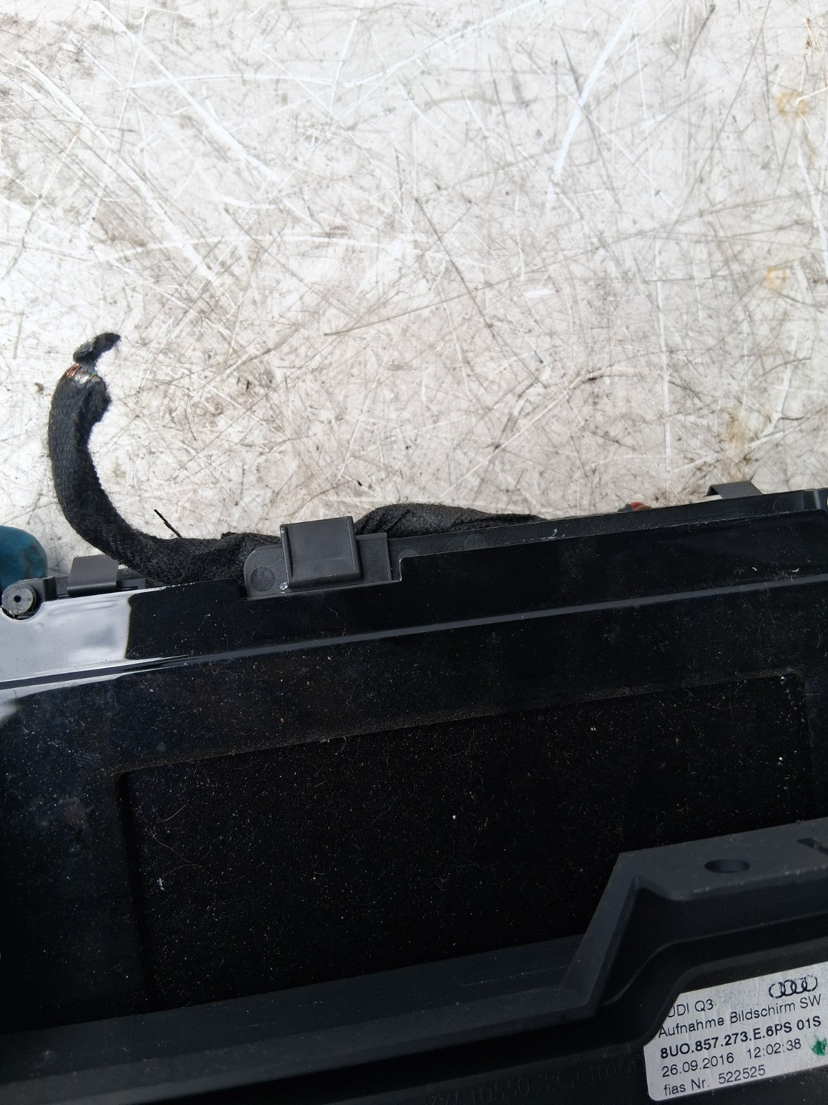 2016 AUDI Q3 HEAD UNIT DISPLAY BRACKET 8U0857273E6PS