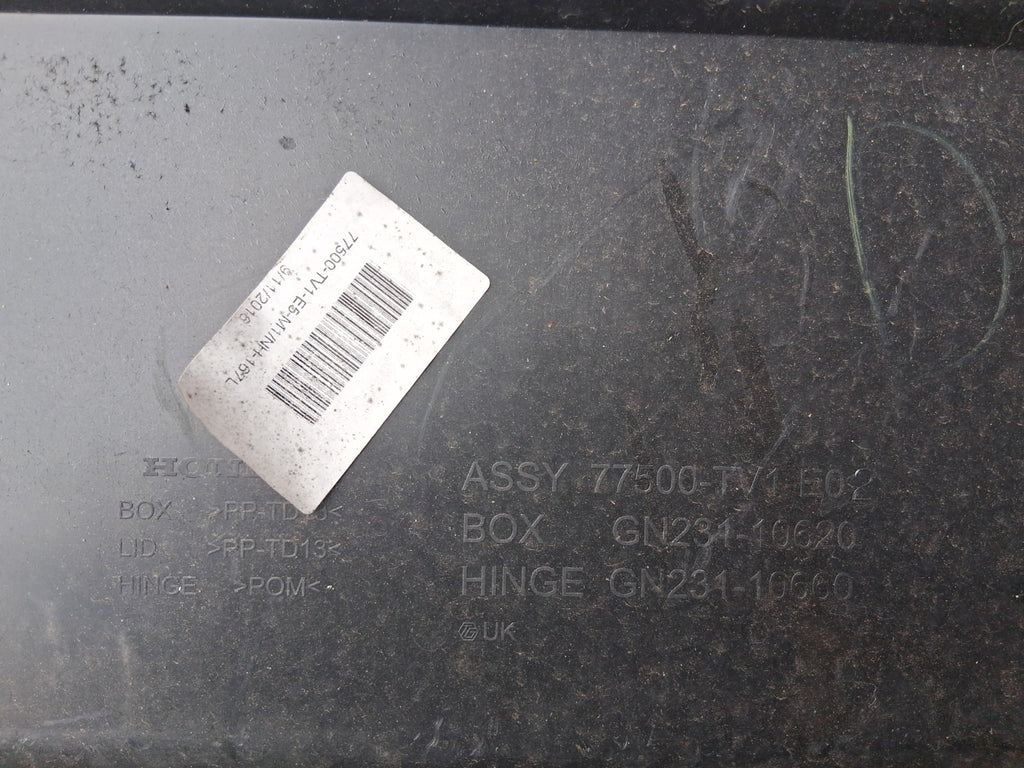 HONDA CIVIC MK9 2016 GLOVE BOX FRONT STORAGE COMPARTMENT 77500TV1