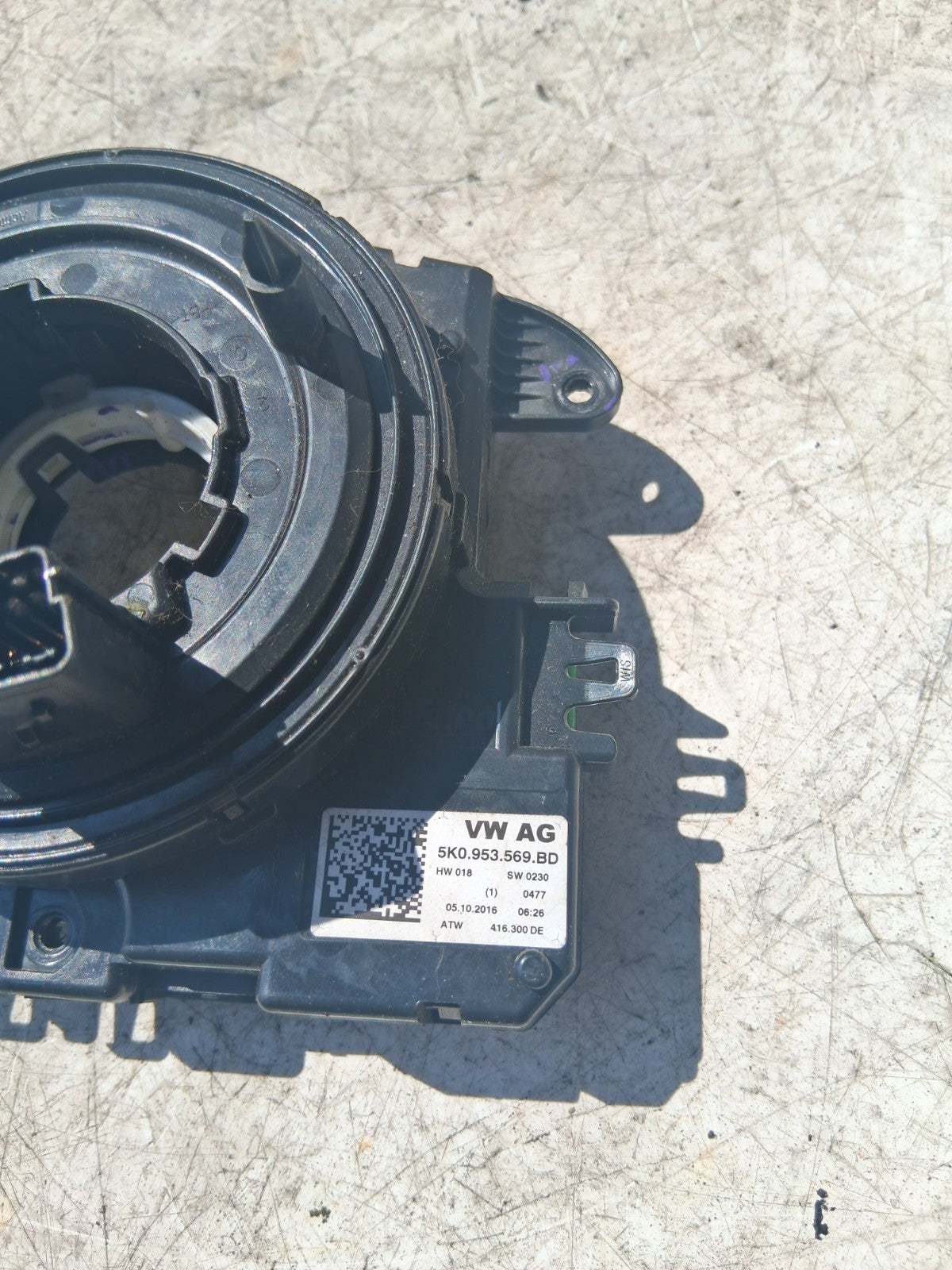 2017 VW VOLKSWAGEN INDICATOR WIPER STALK SWITCH WITH SQUIB 5K0953569BD