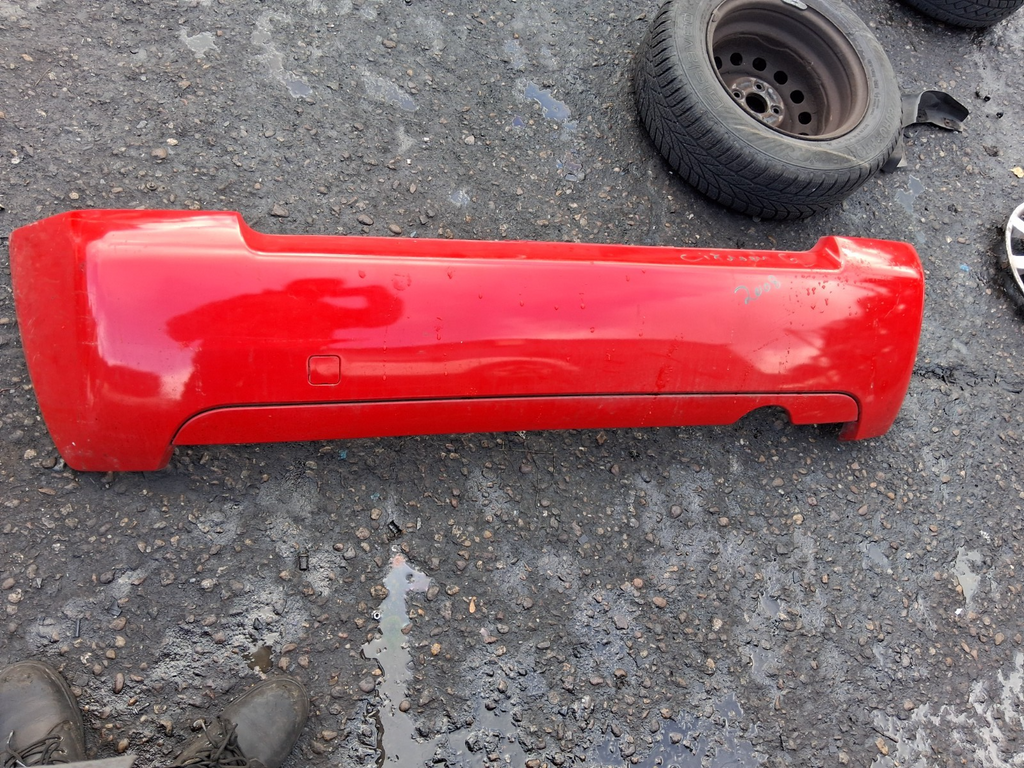 2008 CITROEN C2 COMPLETE REAR LOWER BUMPER RED