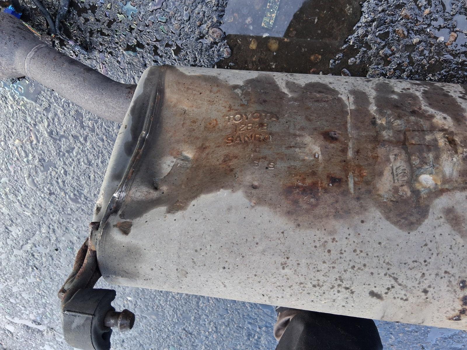 2013 TOYOTA ESTIMA MK3 EXHAUST BACK BOX FLEXI PIPE